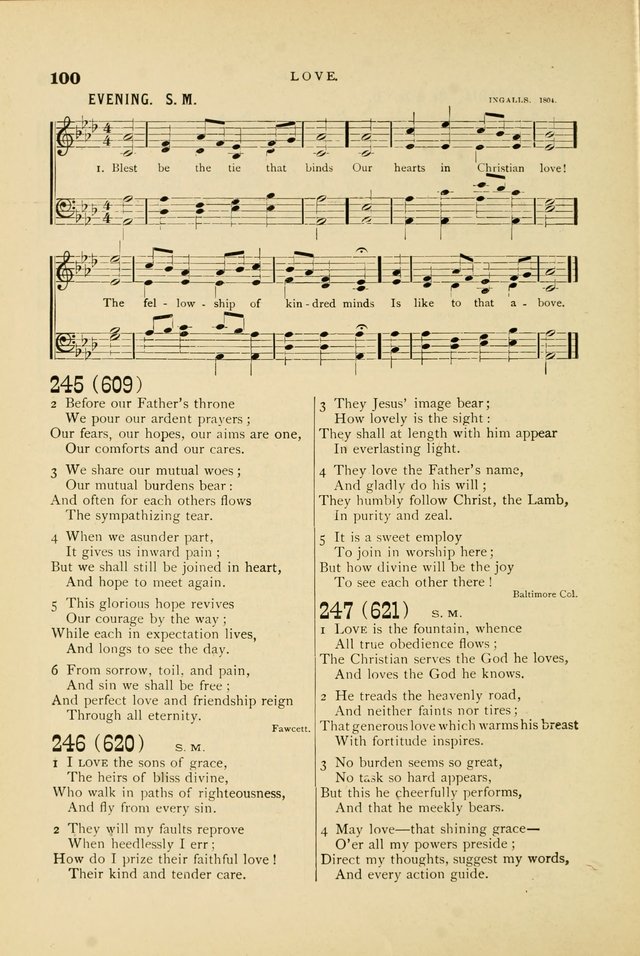 Hymn and Tune Book for Use in Old School or Primitive Baptist Churches page 100