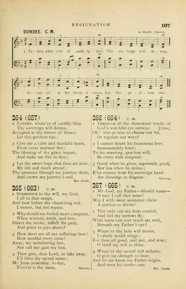 Hymn and Tune Book for Use in Old School or Primitive Baptist Churches page 107