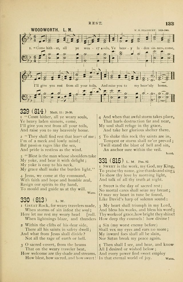 Hymn and Tune Book for Use in Old School or Primitive Baptist Churches page 133