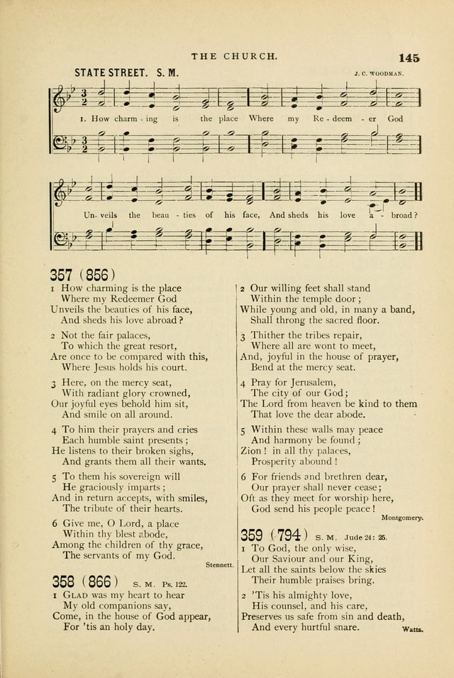 Hymn and Tune Book for Use in Old School or Primitive Baptist Churches page 145