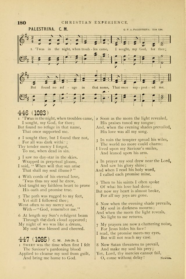 Hymn and Tune Book for Use in Old School or Primitive Baptist Churches page 180