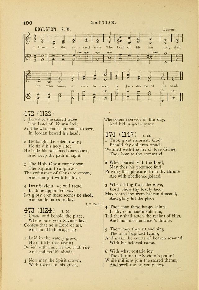 Hymn and Tune Book for Use in Old School or Primitive Baptist Churches page 190