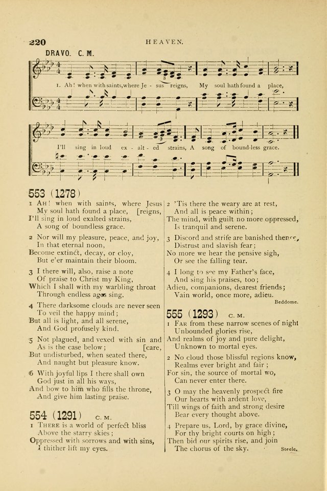 Hymn and Tune Book for Use in Old School or Primitive Baptist Churches page 220