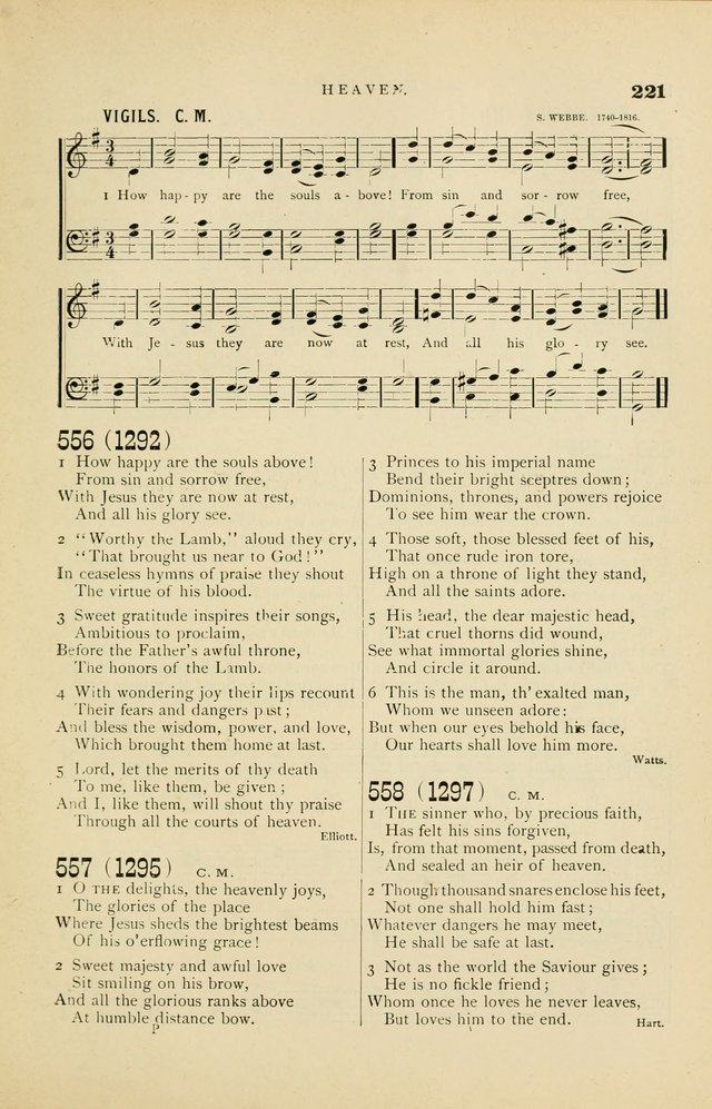 Hymn and Tune Book for Use in Old School or Primitive Baptist Churches page 221