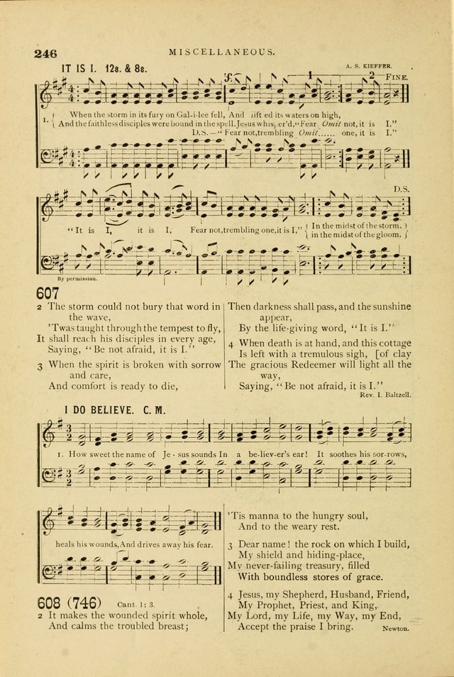 Hymn and Tune Book for Use in Old School or Primitive Baptist Churches page 246