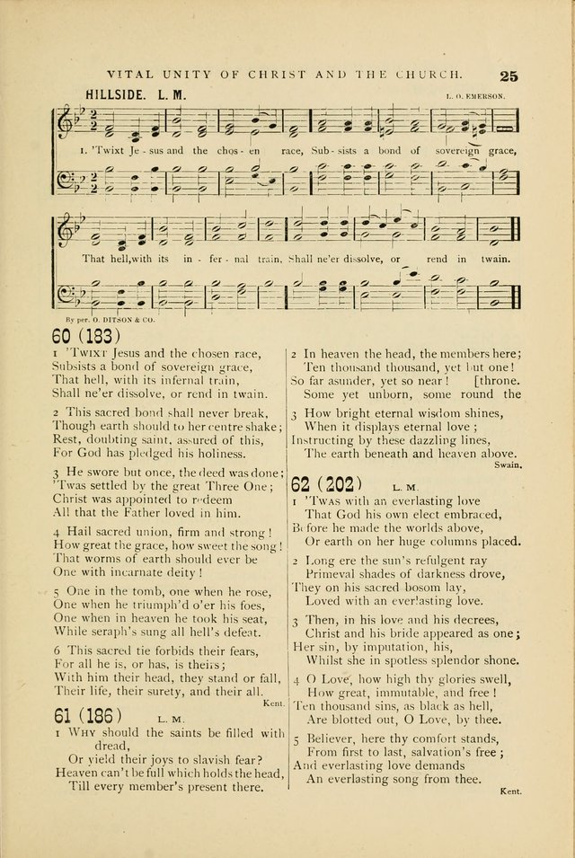 Hymn and Tune Book for Use in Old School or Primitive Baptist Churches page 25