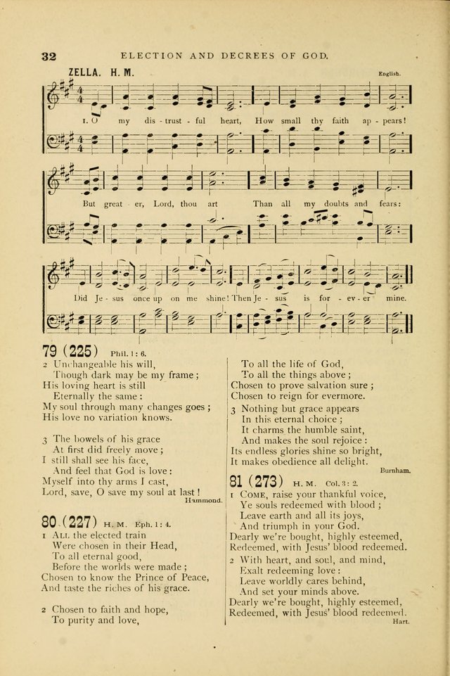 Hymn and Tune Book for Use in Old School or Primitive Baptist Churches page 32