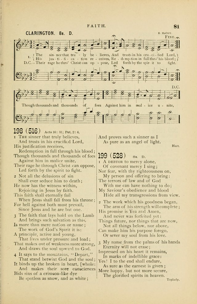Hymn and Tune Book for Use in Old School or Primitive Baptist Churches page 81