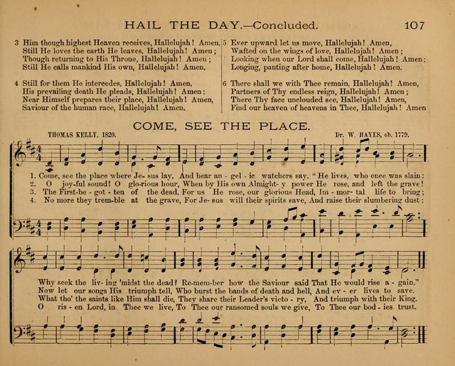 The Hymnary with Tunes: a collection of music for Sunday schools page 107
