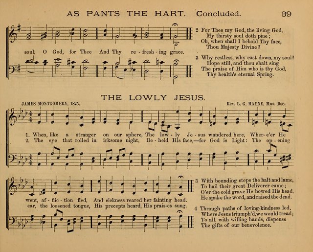 The Hymnary with Tunes: a collection of music for Sunday schools page 39