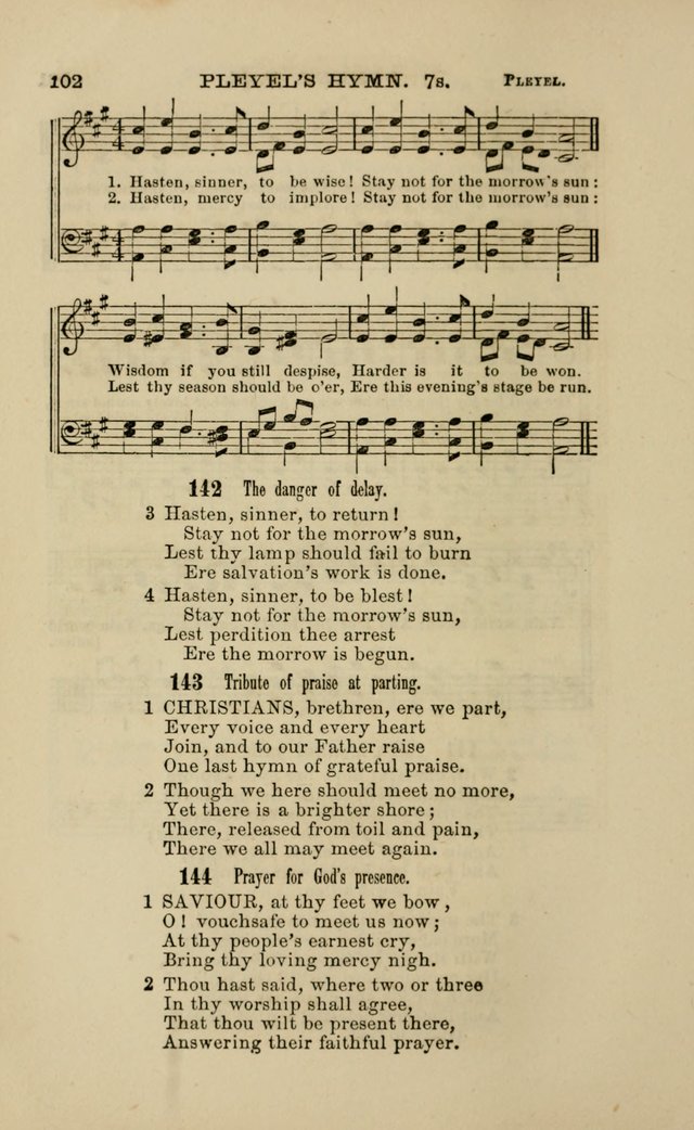Hymns and Tunes for Prayer and Social Meetings page 102