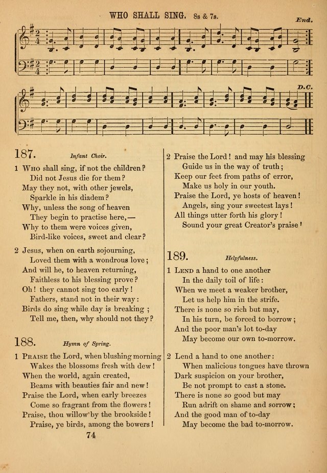Hymn, Tune, and Service Book for Sunday Schools page 164