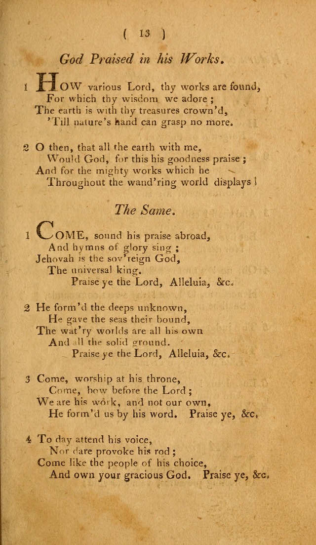 Hymns, for the Use of the Catholic Church in the United States of America (New ed.) page 13