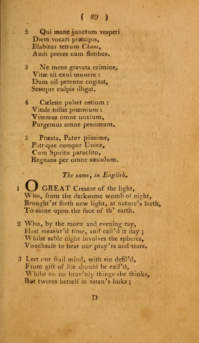 Hymns, for the Use of the Catholic Church in the United States of America (New ed.) page 29