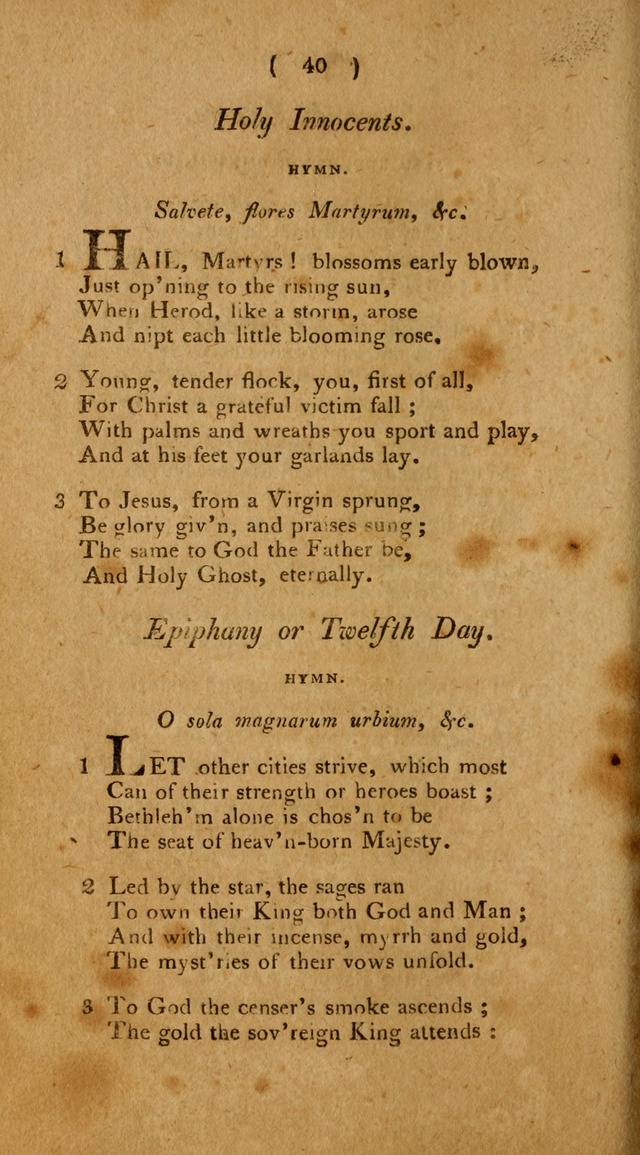 Hymns, for the Use of the Catholic Church in the United States of America (New ed.) page 40