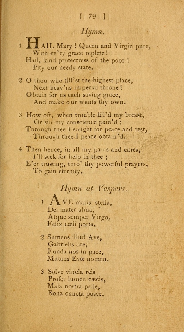 Hymns, for the Use of the Catholic Church in the United States of America (New ed.) page 79
