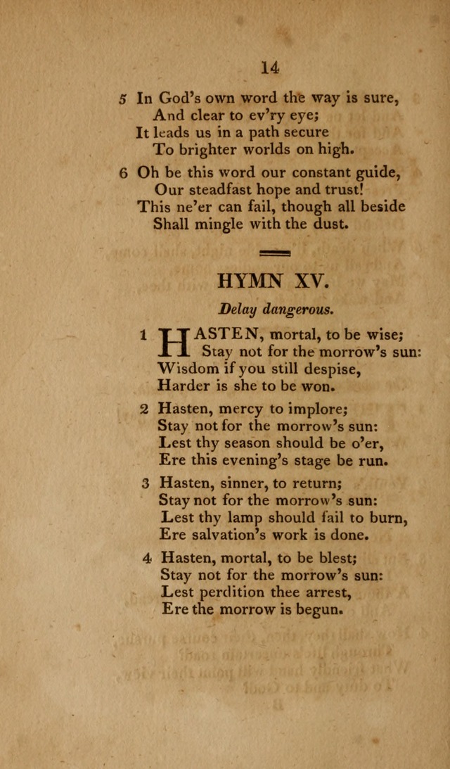 Hymns for the Use of Children page 14