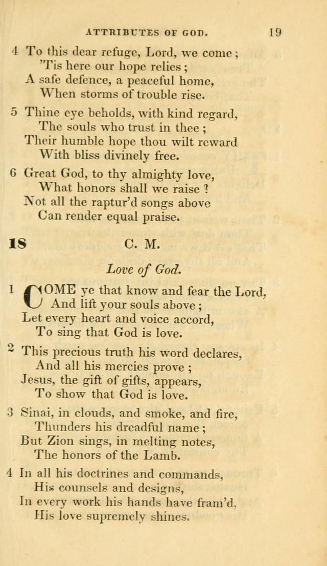 Hymns selected from various authors: for the use of the Evangelical Association, and all lovers of pious devotion (5th ed.) page 19