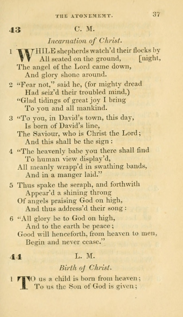 Hymns selected from various authors: for the use of the Evangelical Association, and all lovers of pious devotion (5th ed.) page 37