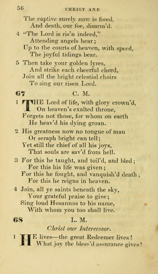 Hymns selected from various authors: for the use of the Evangelical Association, and all lovers of pious devotion (5th ed.) page 56