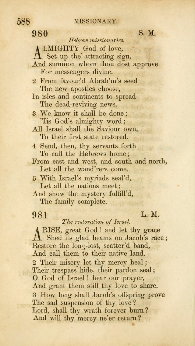 Hymns for the Use of the Methodist Episcopal Church. Rev. ed. page 595