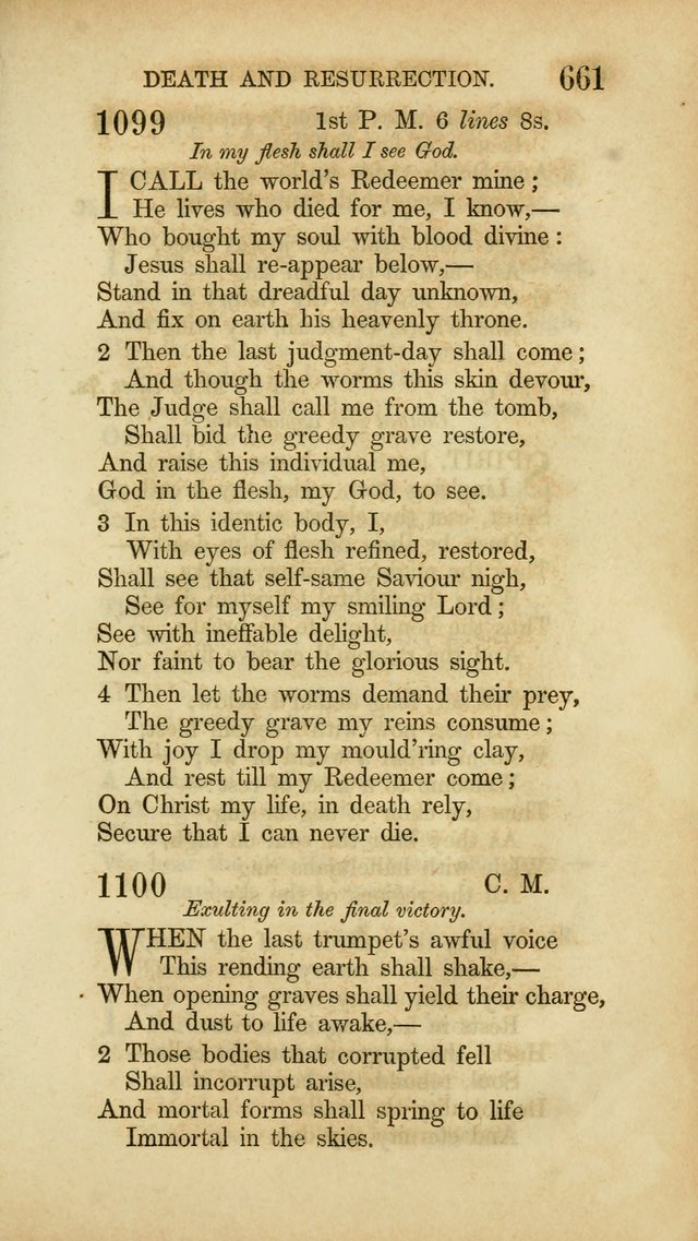 Hymns for the Use of the Methodist Episcopal Church. Rev. ed. page 668