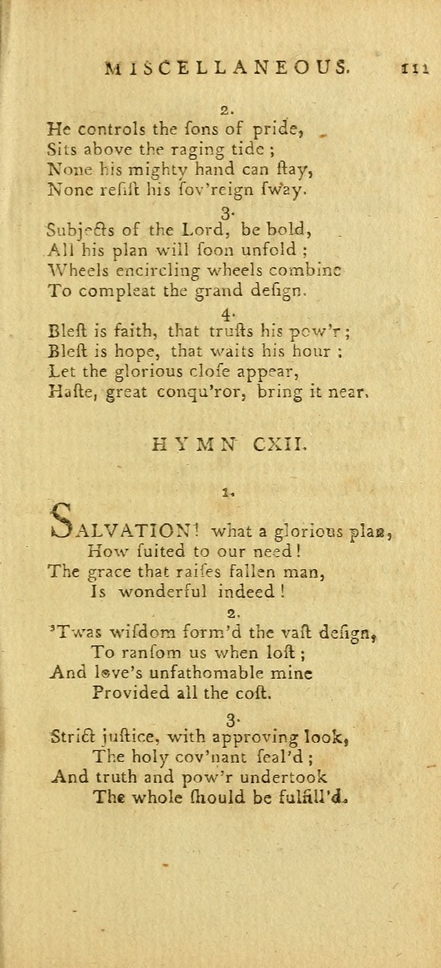 Hymns for the Use of the Society of United Christian Friends: with their constitution annexed page 111