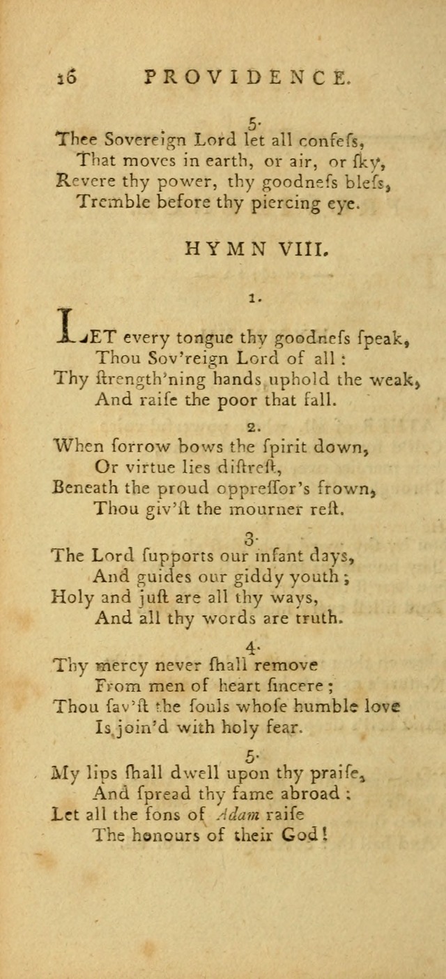 Hymns for the Use of the Society of United Christian Friends: with their constitution annexed page 16