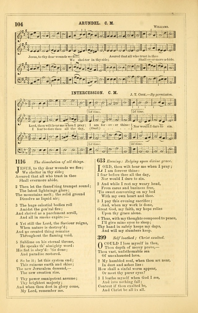 The Heart and Voice: or, Songs of Praise for the Sanctuary: hymn and tune book, designed for congregational singing in the Methodist Episcopal Church, and for congregations generally page 104