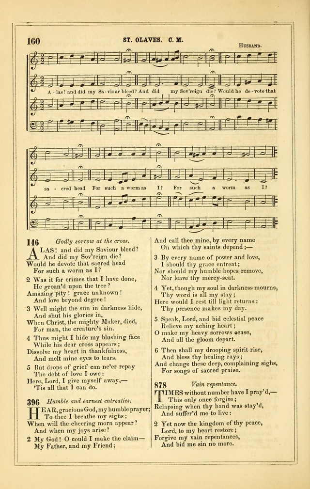The Heart and Voice: or, Songs of Praise for the Sanctuary: hymn and tune book, designed for congregational singing in the Methodist Episcopal Church, and for congregations generally page 160