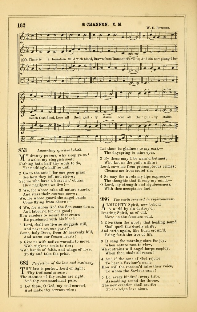 The Heart and Voice: or, Songs of Praise for the Sanctuary: hymn and tune book, designed for congregational singing in the Methodist Episcopal Church, and for congregations generally page 162