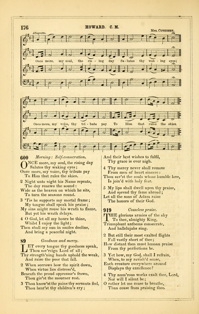The Heart and Voice: or, Songs of Praise for the Sanctuary: hymn and tune book, designed for congregational singing in the Methodist Episcopal Church, and for congregations generally page 176