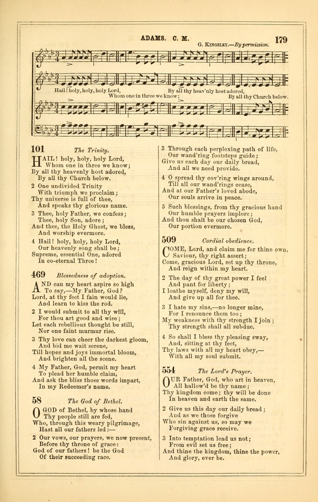 The Heart and Voice: or, Songs of Praise for the Sanctuary: hymn and tune book, designed for congregational singing in the Methodist Episcopal Church, and for congregations generally page 179