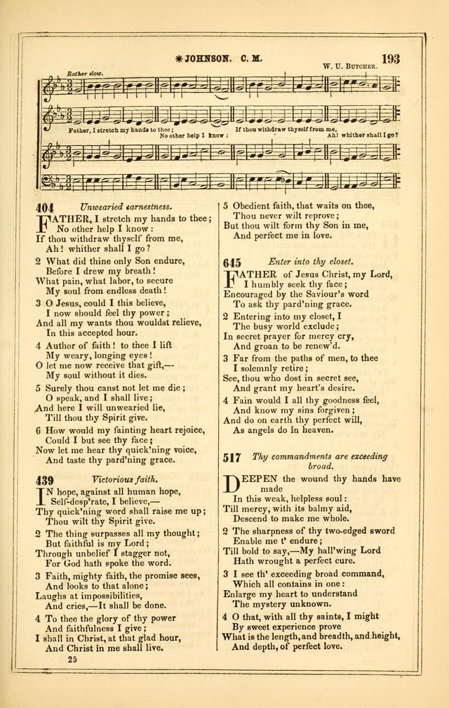 The Heart and Voice: or, Songs of Praise for the Sanctuary: hymn and tune book, designed for congregational singing in the Methodist Episcopal Church, and for congregations generally page 193