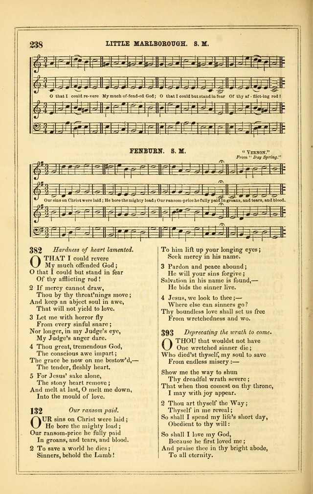 The Heart and Voice: or, Songs of Praise for the Sanctuary: hymn and tune book, designed for congregational singing in the Methodist Episcopal Church, and for congregations generally page 238