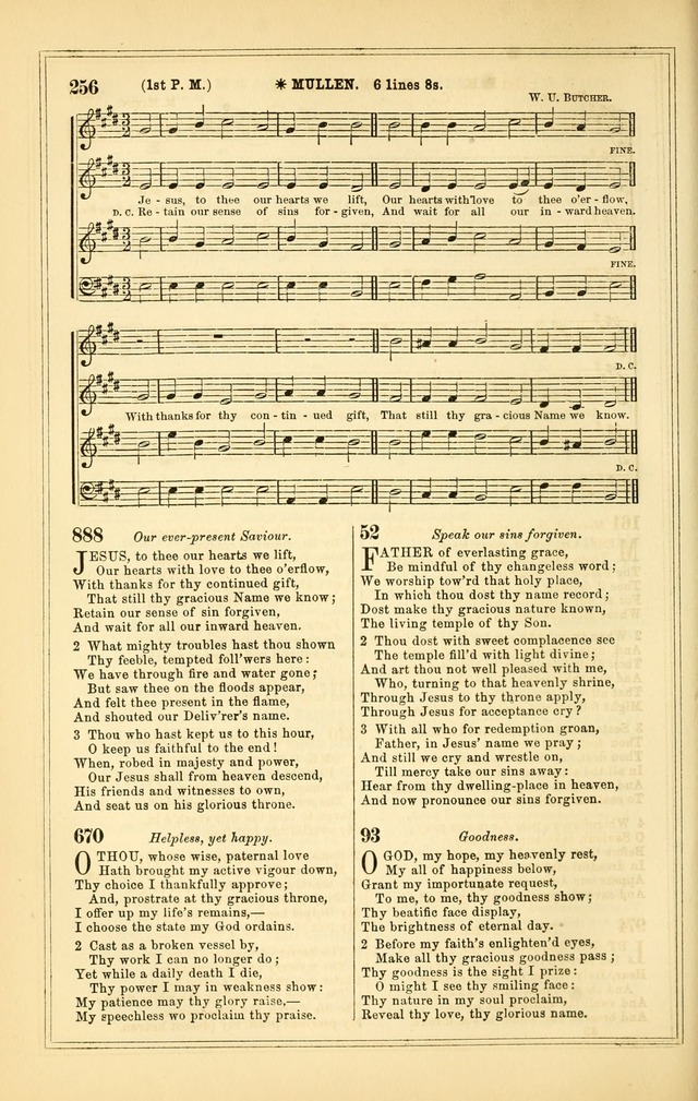 The Heart and Voice: or, Songs of Praise for the Sanctuary: hymn and tune book, designed for congregational singing in the Methodist Episcopal Church, and for congregations generally page 256