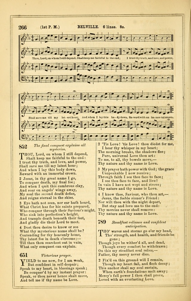 The Heart and Voice: or, Songs of Praise for the Sanctuary: hymn and tune book, designed for congregational singing in the Methodist Episcopal Church, and for congregations generally page 266