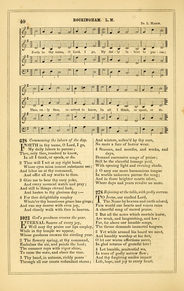 The Heart and Voice: or, Songs of Praise for the Sanctuary: hymn and tune book, designed for congregational singing in the Methodist Episcopal Church, and for congregations generally page 40