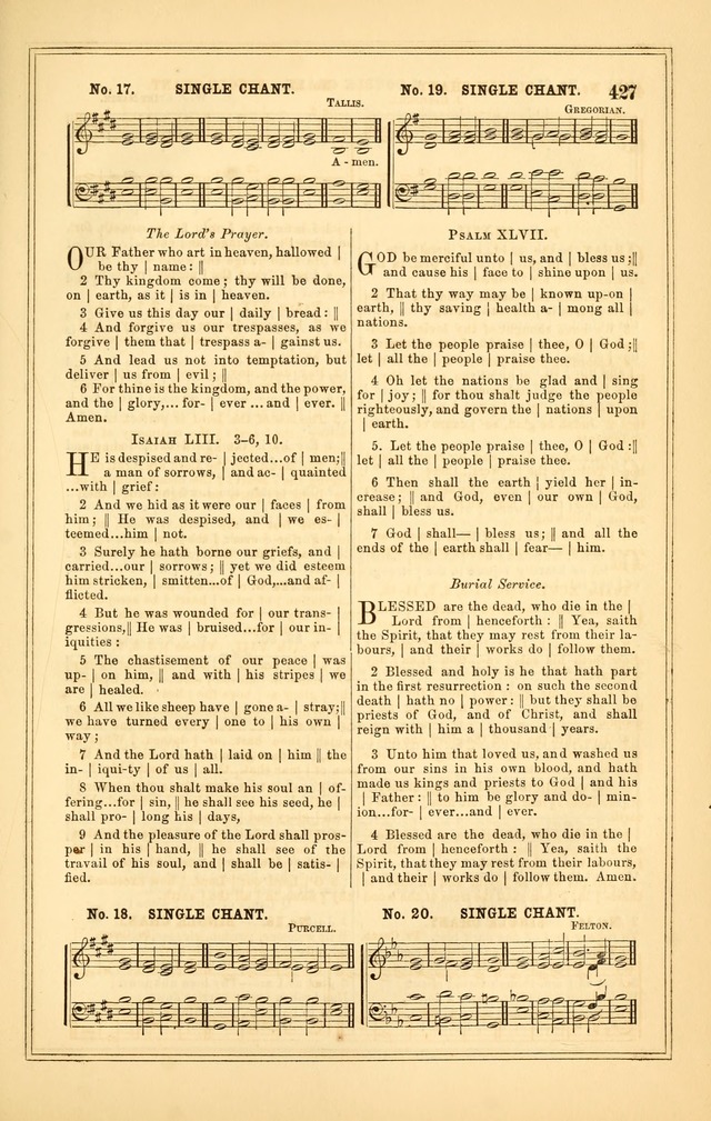 The Heart and Voice: or, Songs of Praise for the Sanctuary: hymn and tune book, designed for congregational singing in the Methodist Episcopal Church, and for congregations generally page 427