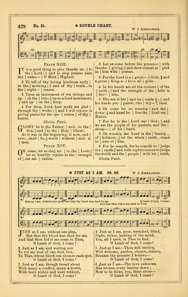 The Heart and Voice: or, Songs of Praise for the Sanctuary: hymn and tune book, designed for congregational singing in the Methodist Episcopal Church, and for congregations generally page 428