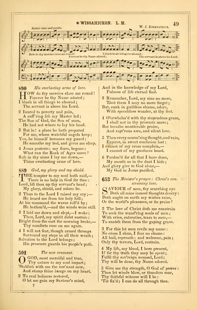 The Heart and Voice: or, Songs of Praise for the Sanctuary: hymn and tune book, designed for congregational singing in the Methodist Episcopal Church, and for congregations generally page 49