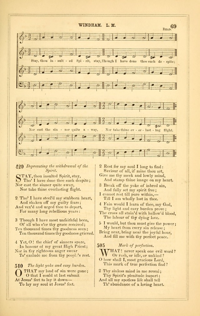 The Heart and Voice: or, Songs of Praise for the Sanctuary: hymn and tune book, designed for congregational singing in the Methodist Episcopal Church, and for congregations generally page 69