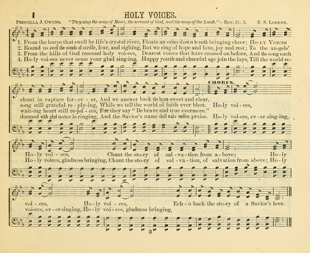 Holy Voices: for the Sunday School, and other services of the church page 1