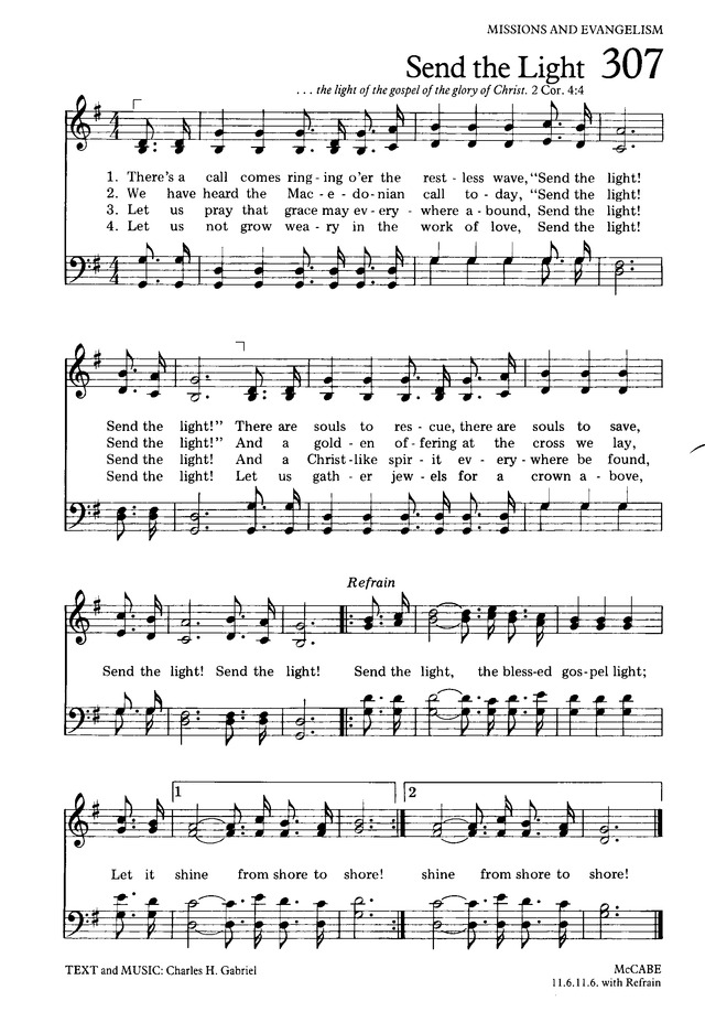 The Hymnal for Worship and Celebration page 307