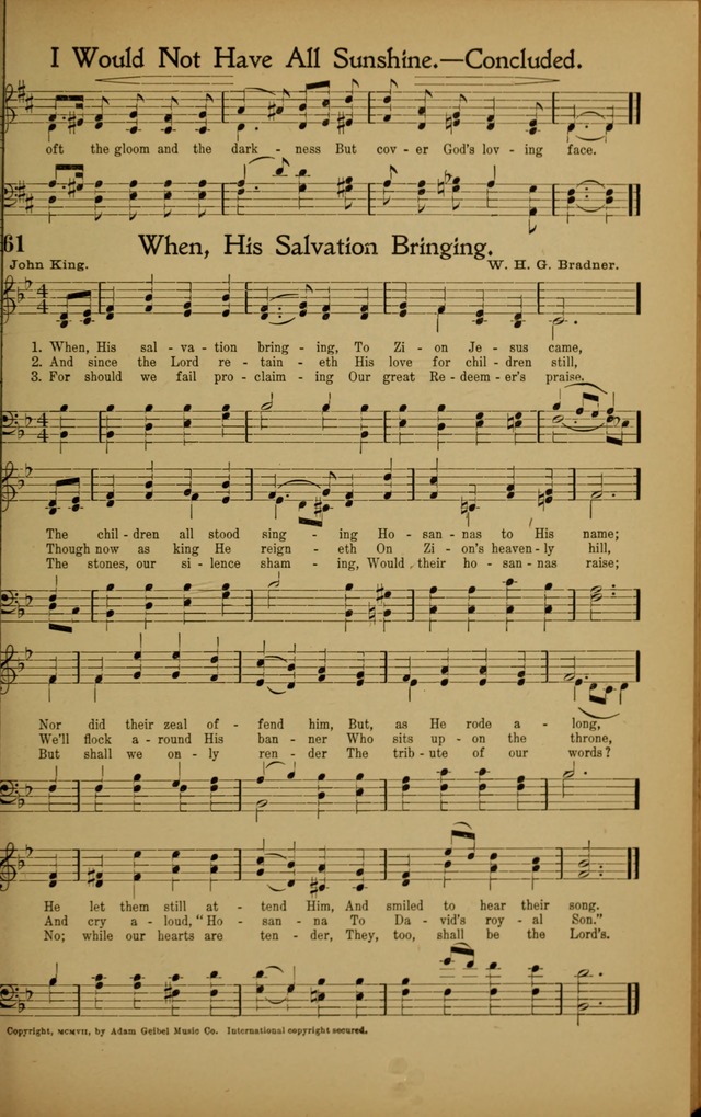 Hymns We Love, for Sunday Schools and All Devotional Meetings page 61