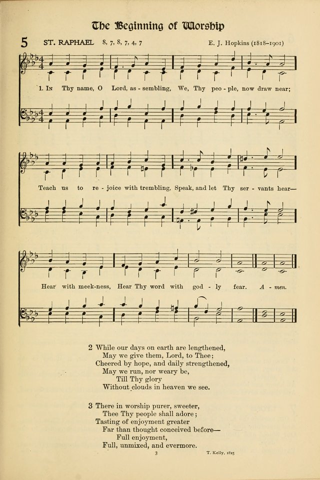 Hymns of Worship and Service (15th ed.) page 3
