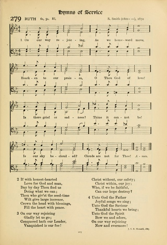 Hymns of Worship and Service. (Chapel ed.) page 203