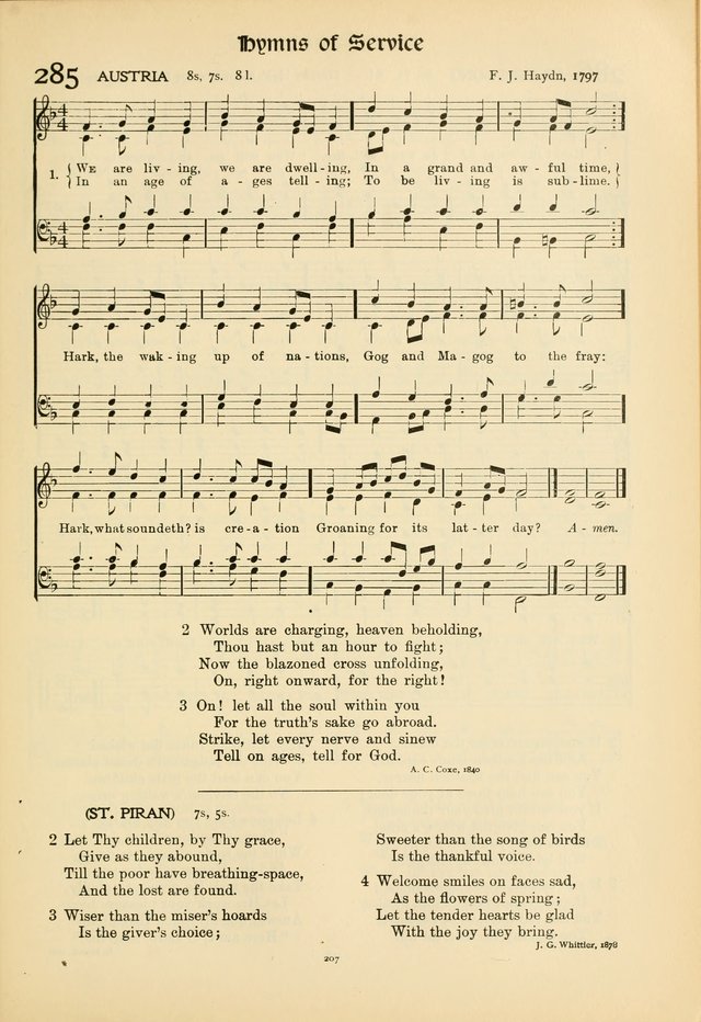 Hymns of Worship and Service. (Chapel ed.) page 207