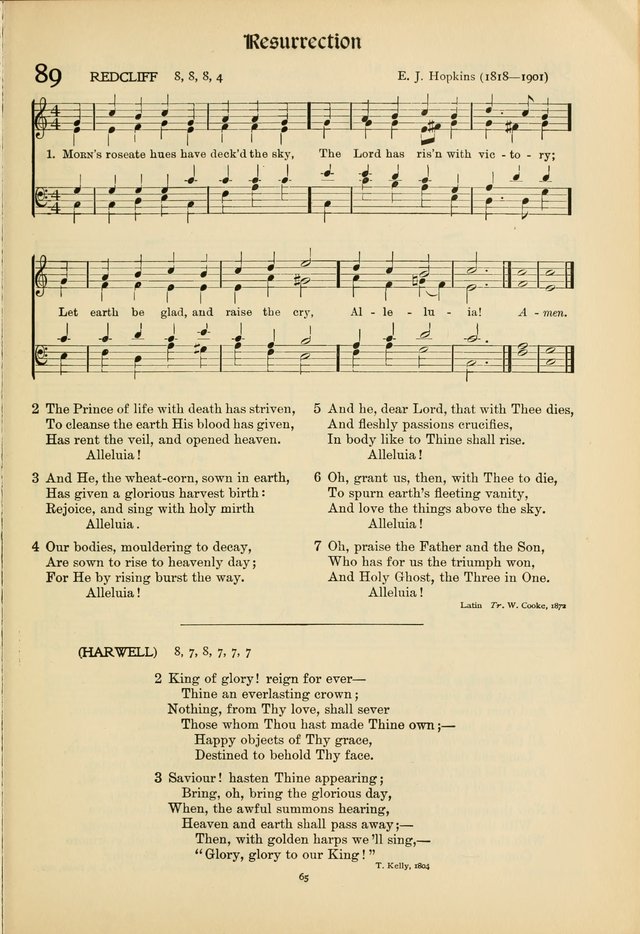 Hymns of Worship and Service. (Chapel ed.) page 65