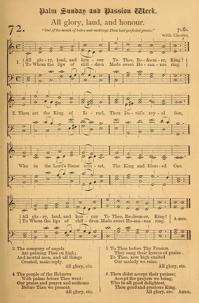 The Hymnal: with tunes old and new page 74